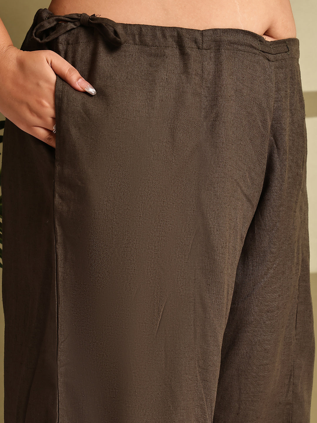 Relaxed Stretch Plus Size Women’s Bottom Wear Trouser