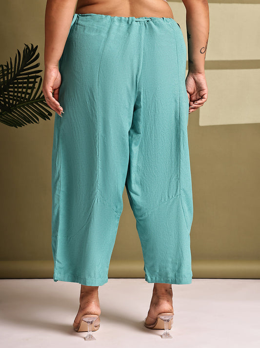 Relaxed Stretch Plus Size Women’s Bottom Wear Trouser