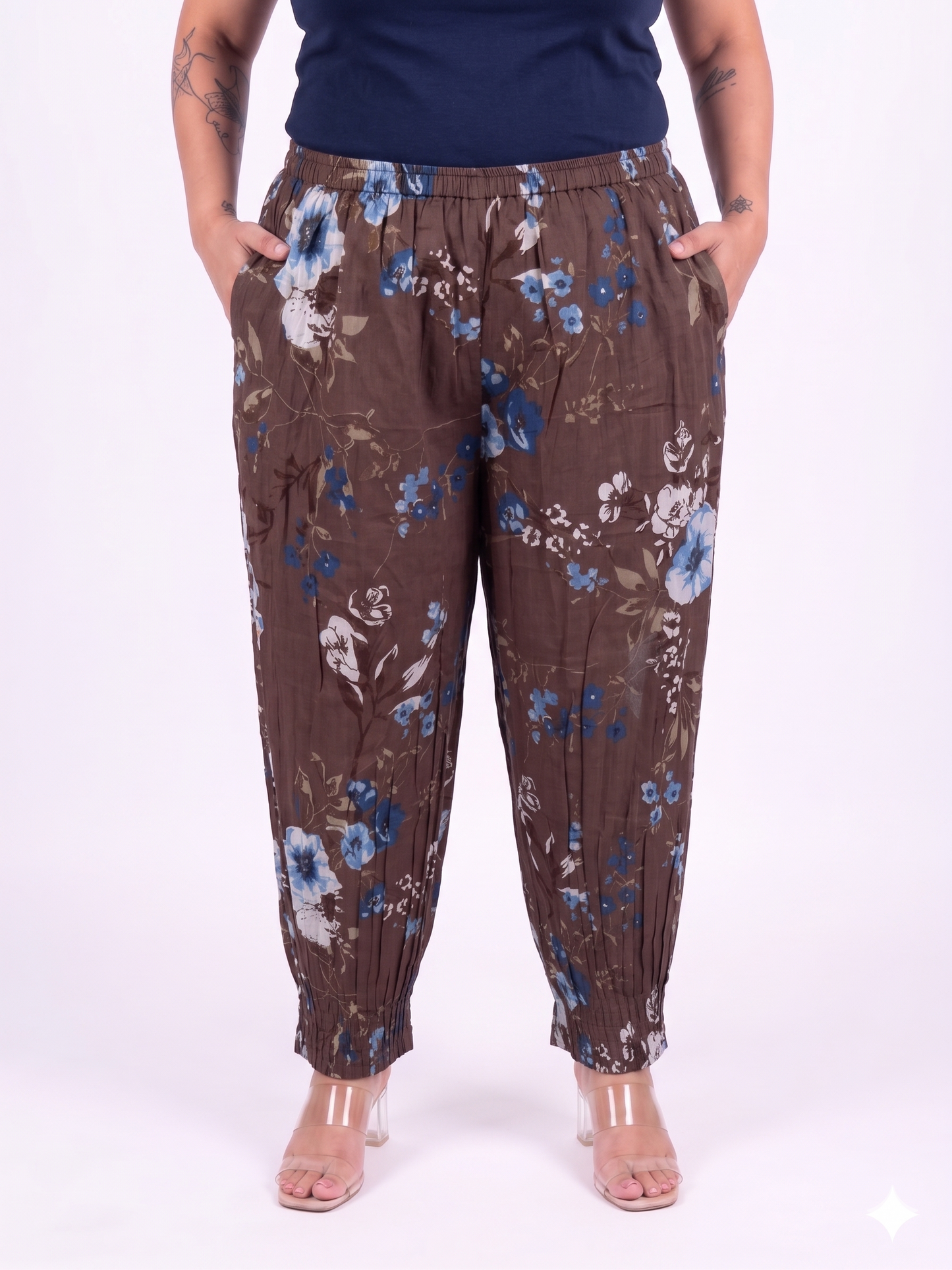 Floral Printed Relaxed Fit Trousers
