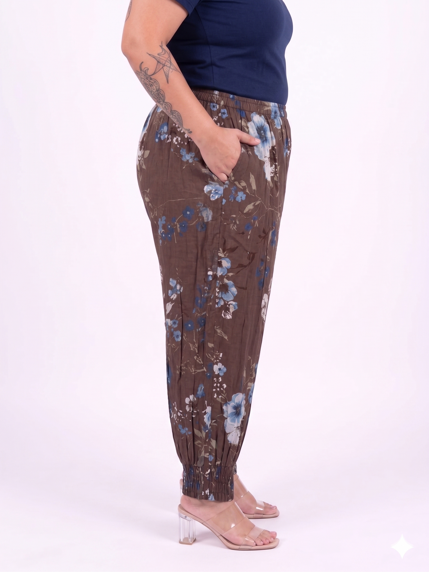 Floral Printed Relaxed Fit Trousers