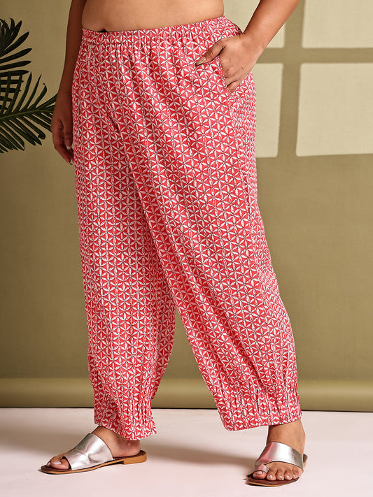 Relaxed Stretch Plus Size Women’s Bottom Wear Trouser
