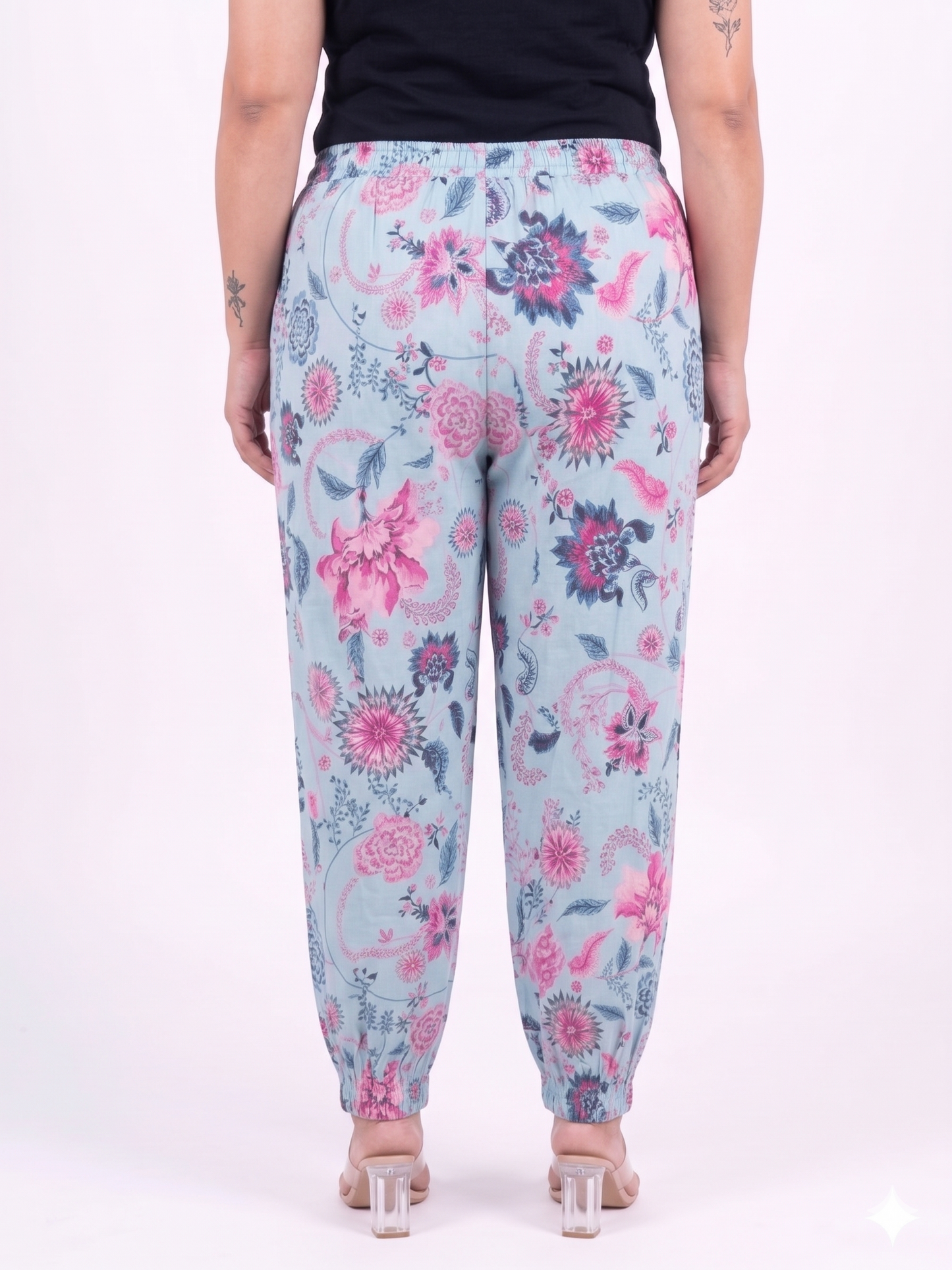 Floral Printed Relaxed Fit Trousers