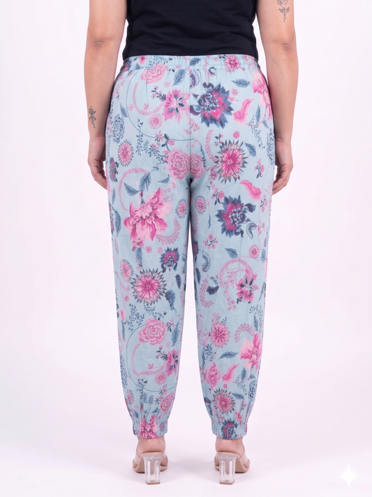 Floral Printed Relaxed Fit Trousers