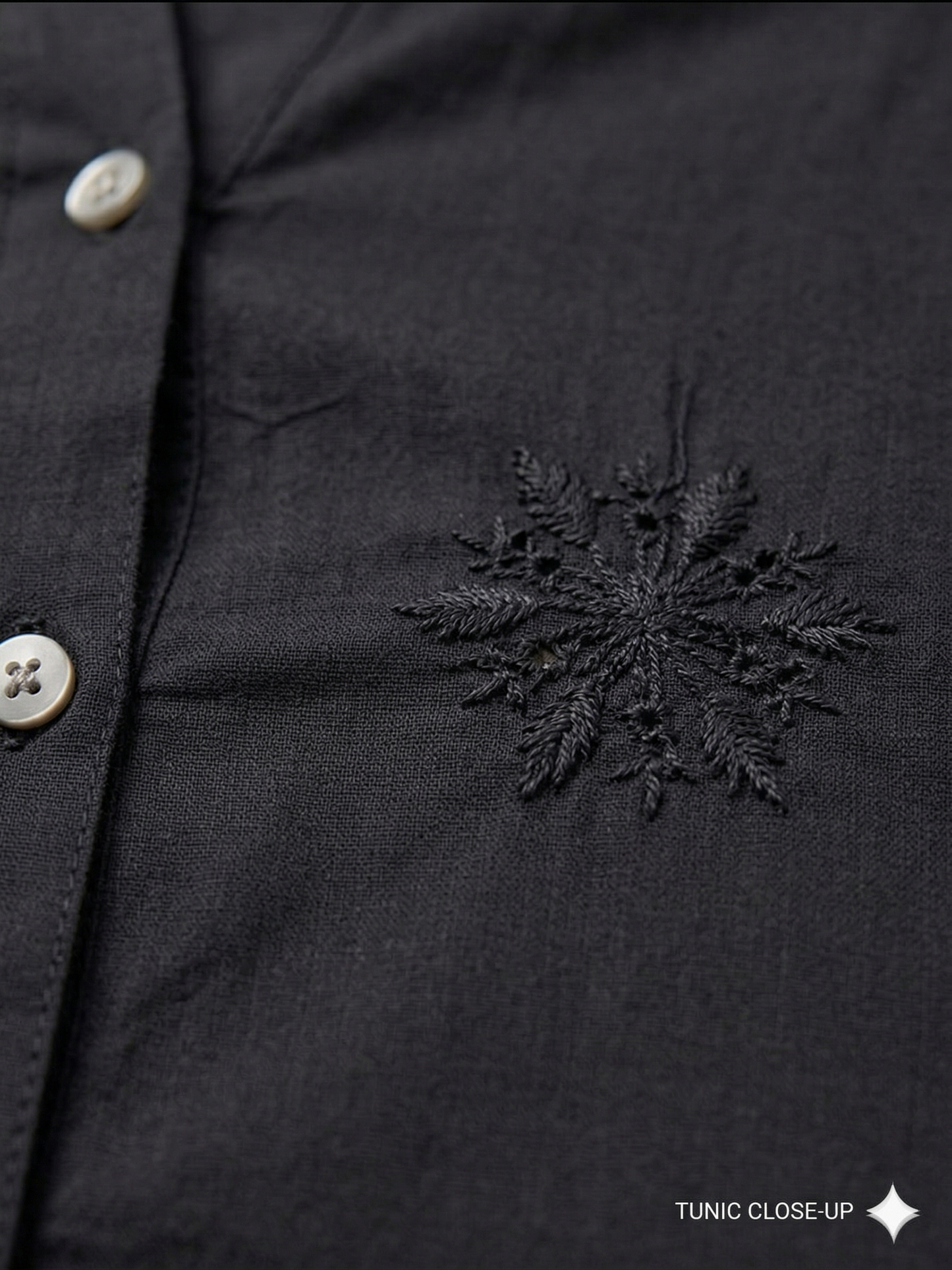 Classic Casual Shirt with Subtle Floral Embroidery