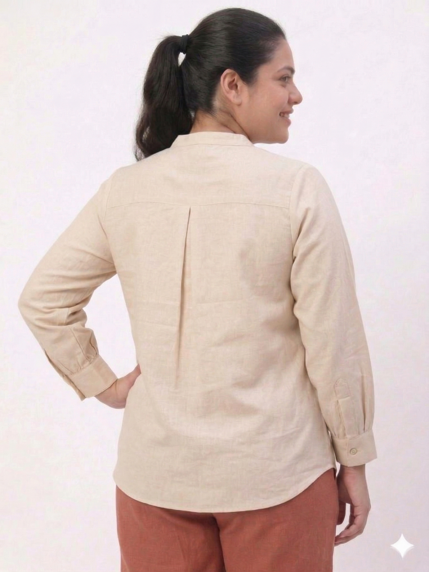 Summer Cotton Shirt with Embroidery