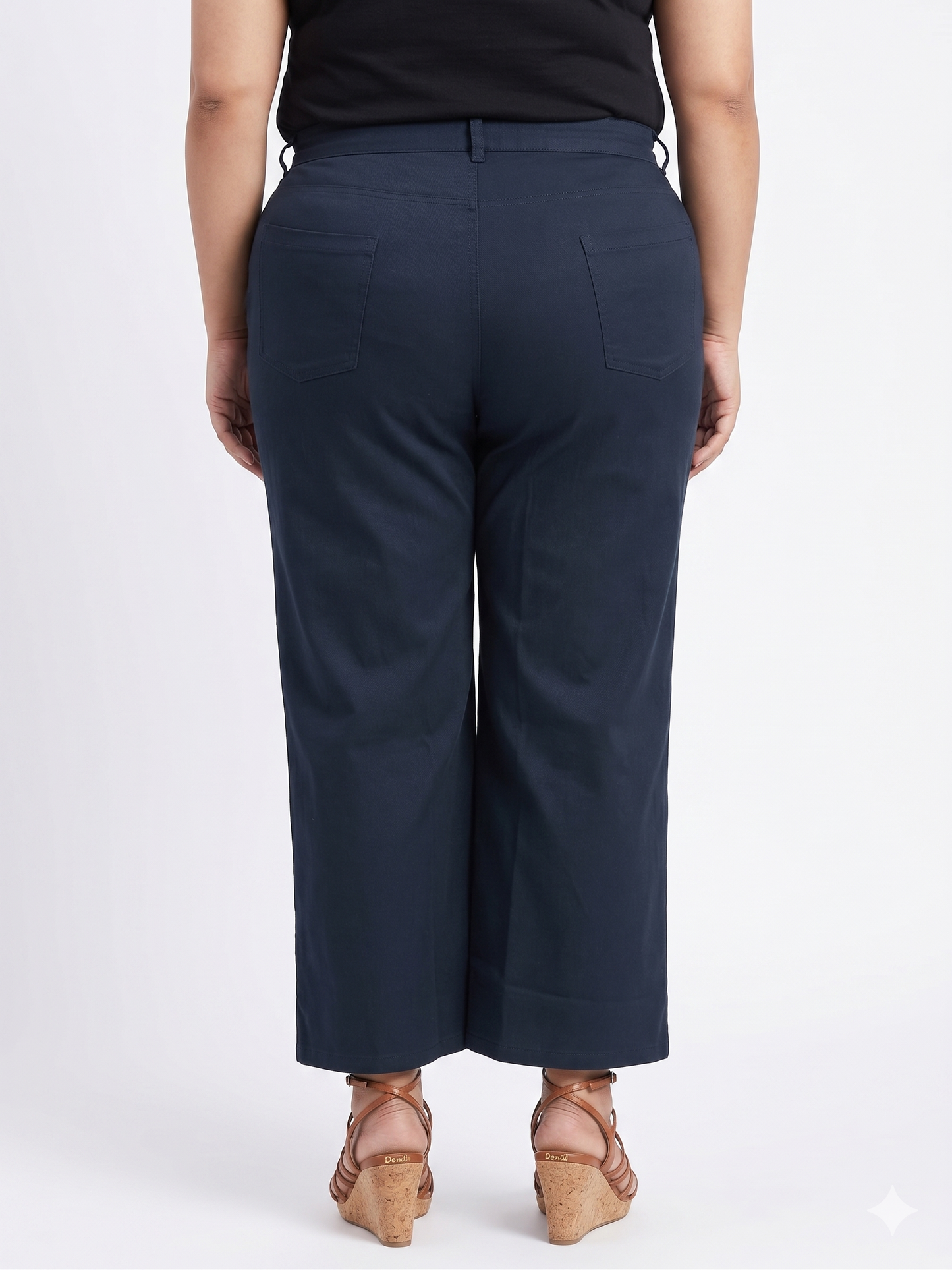 Wide-Leg Cotton Cargo Trousers