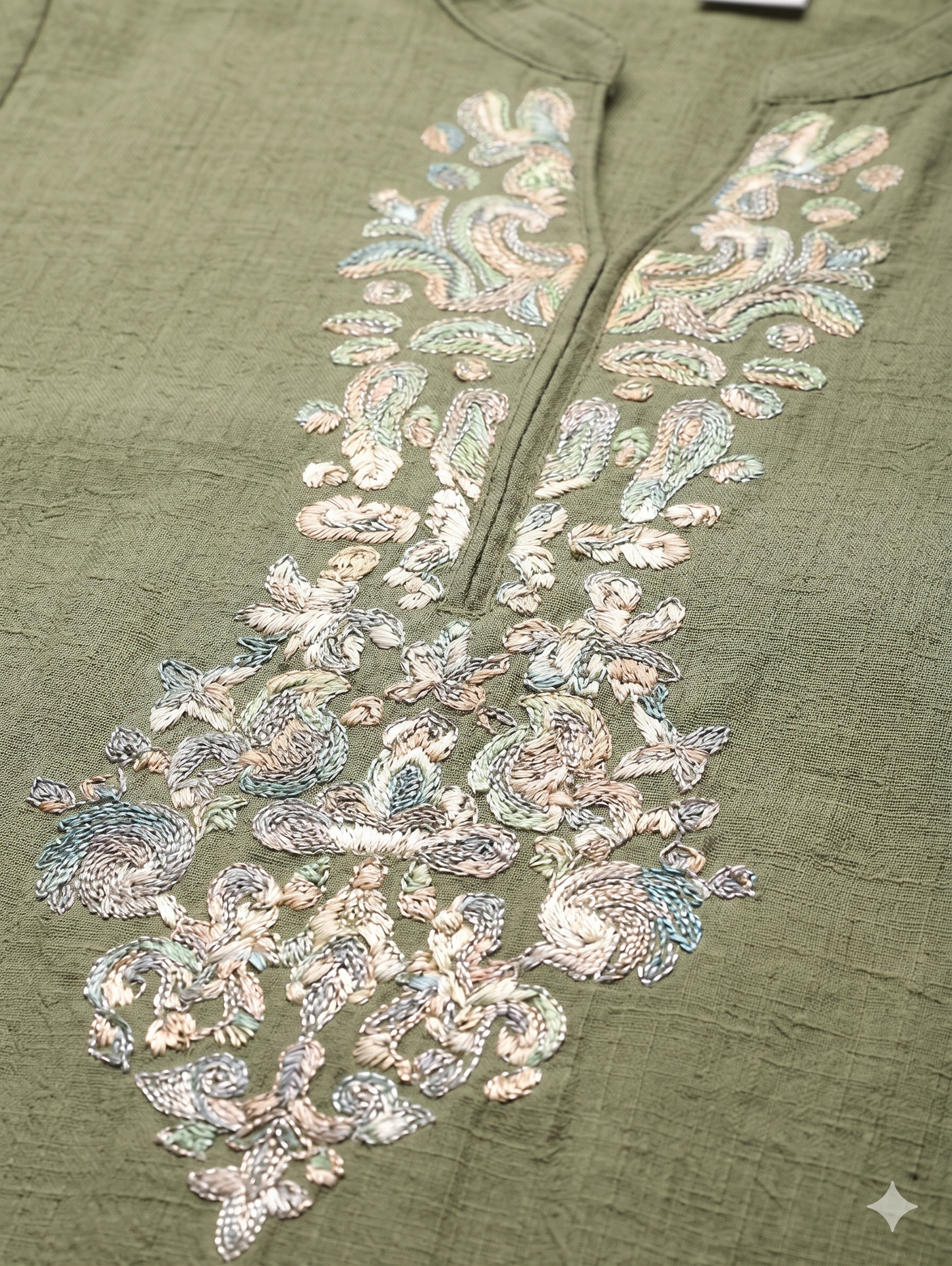 Elegant Embroidered Plus Size Tunic Top