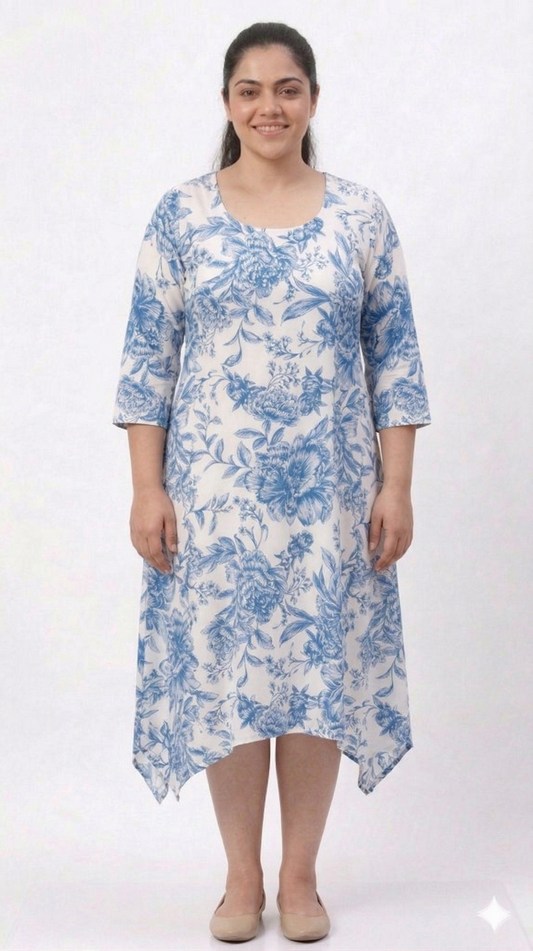 Plus Size Printed Dress for Women