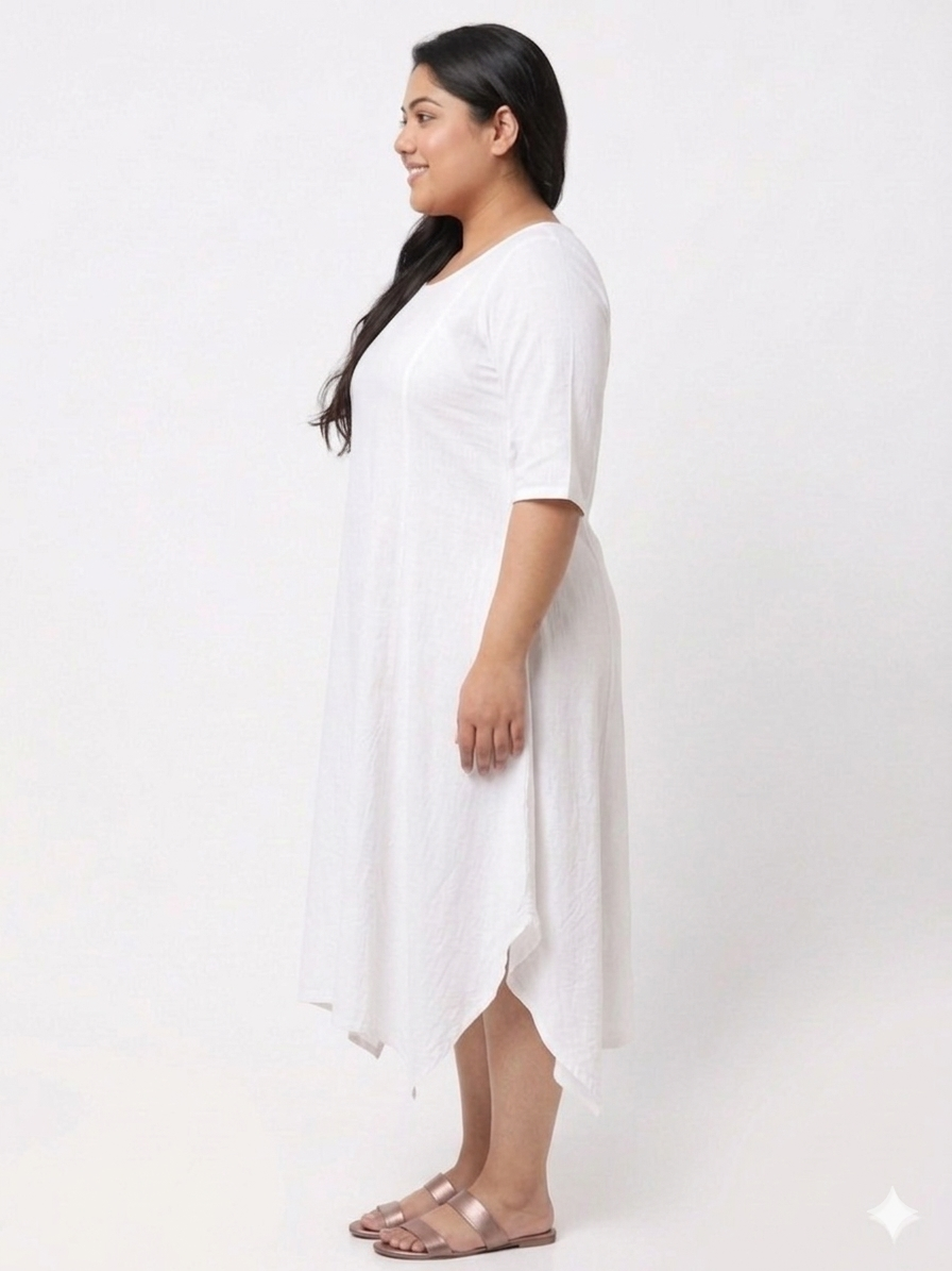Plus Size Rayon Fabric Dress for Women