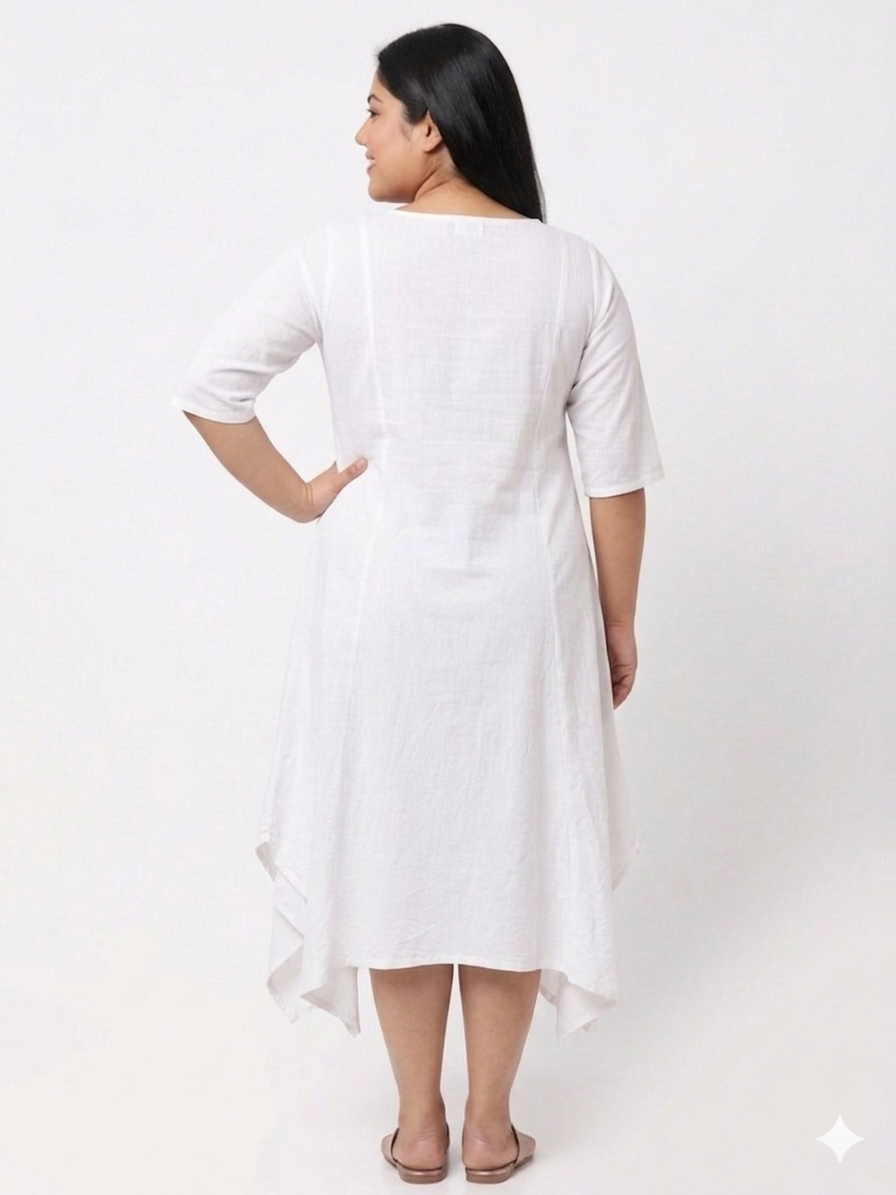 Plus Size Rayon Fabric Dress for Women