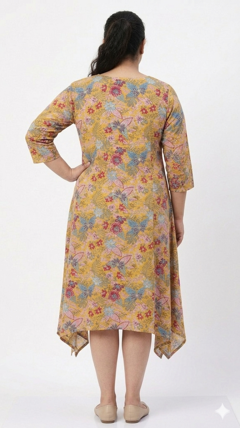 Plus Size Printed Dress for Women
