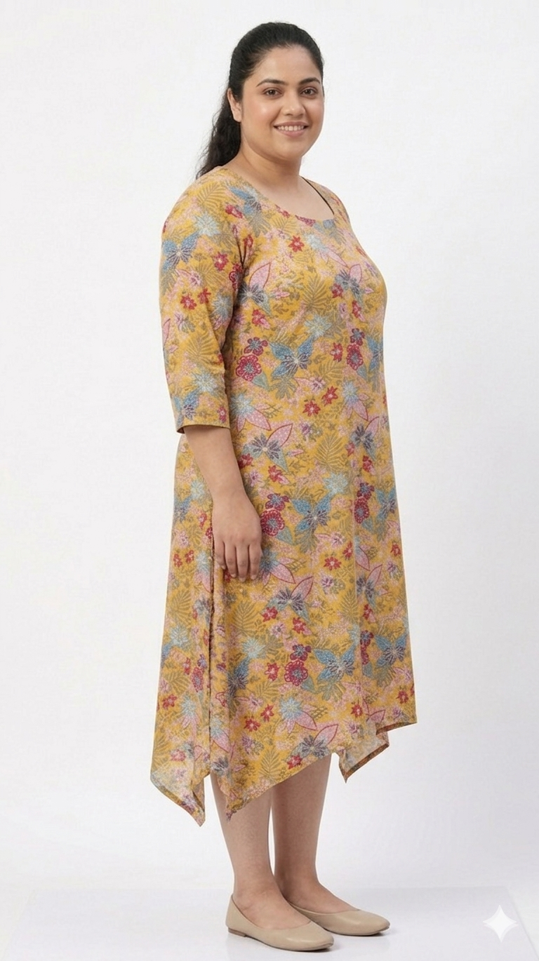 Plus Size Printed Dress for Women