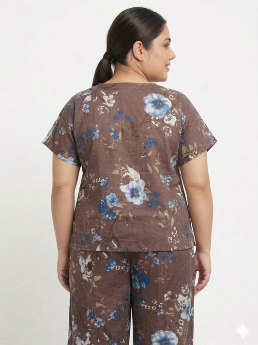 Plus Size Floral Print Women’s Top