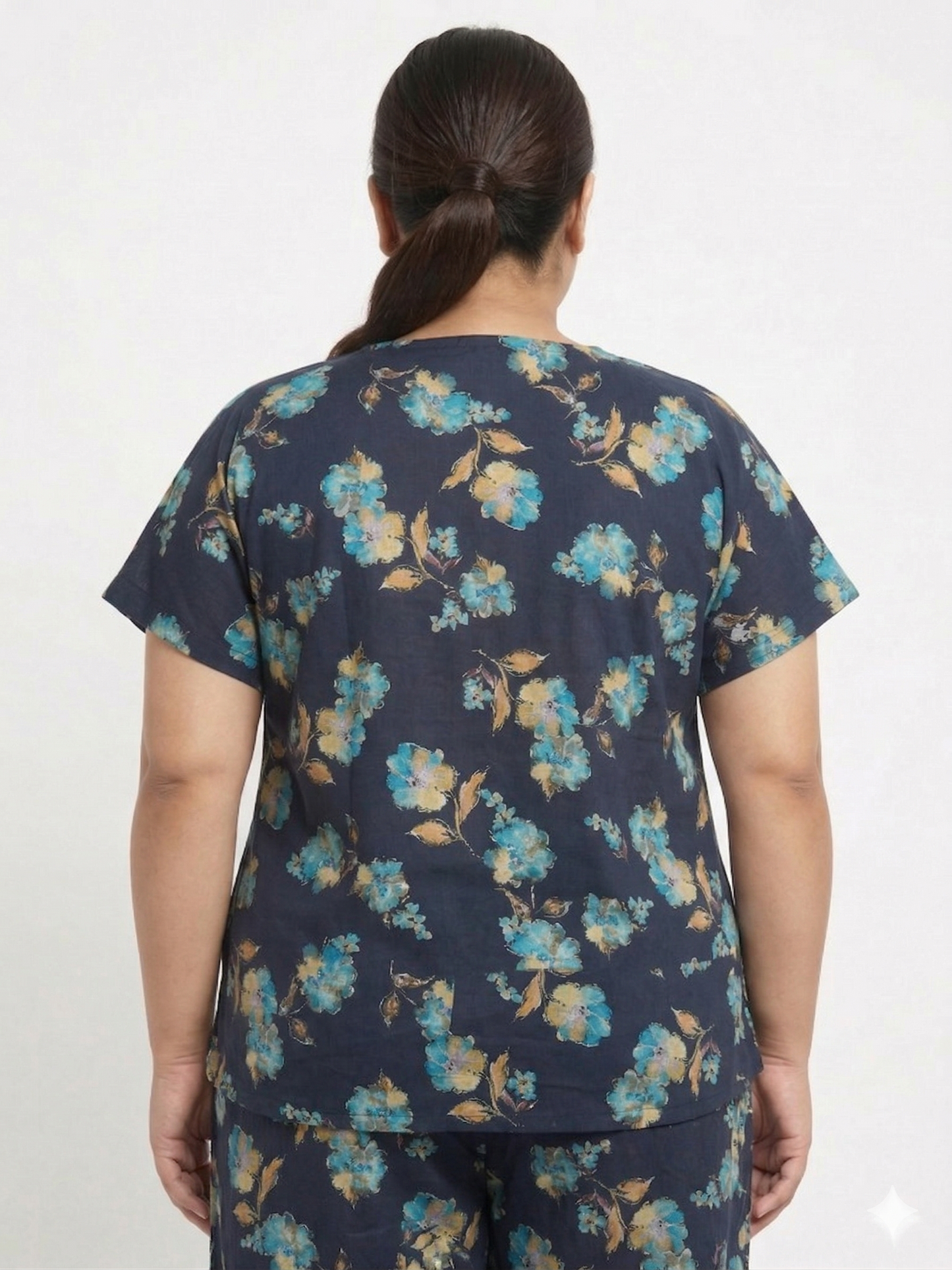 Plus Size Floral Print Women’s Top