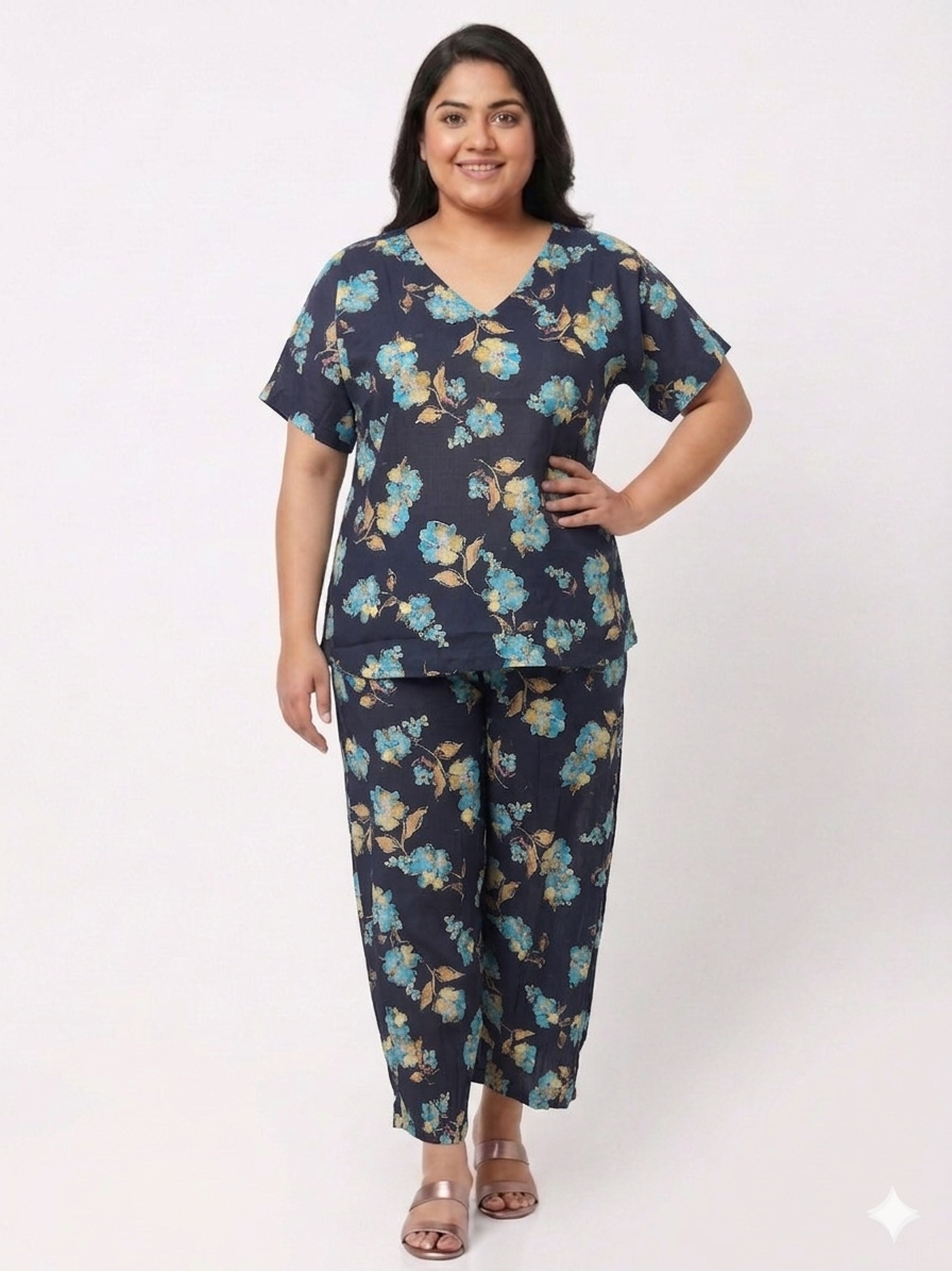 Plus Size Floral Print Women’s Top