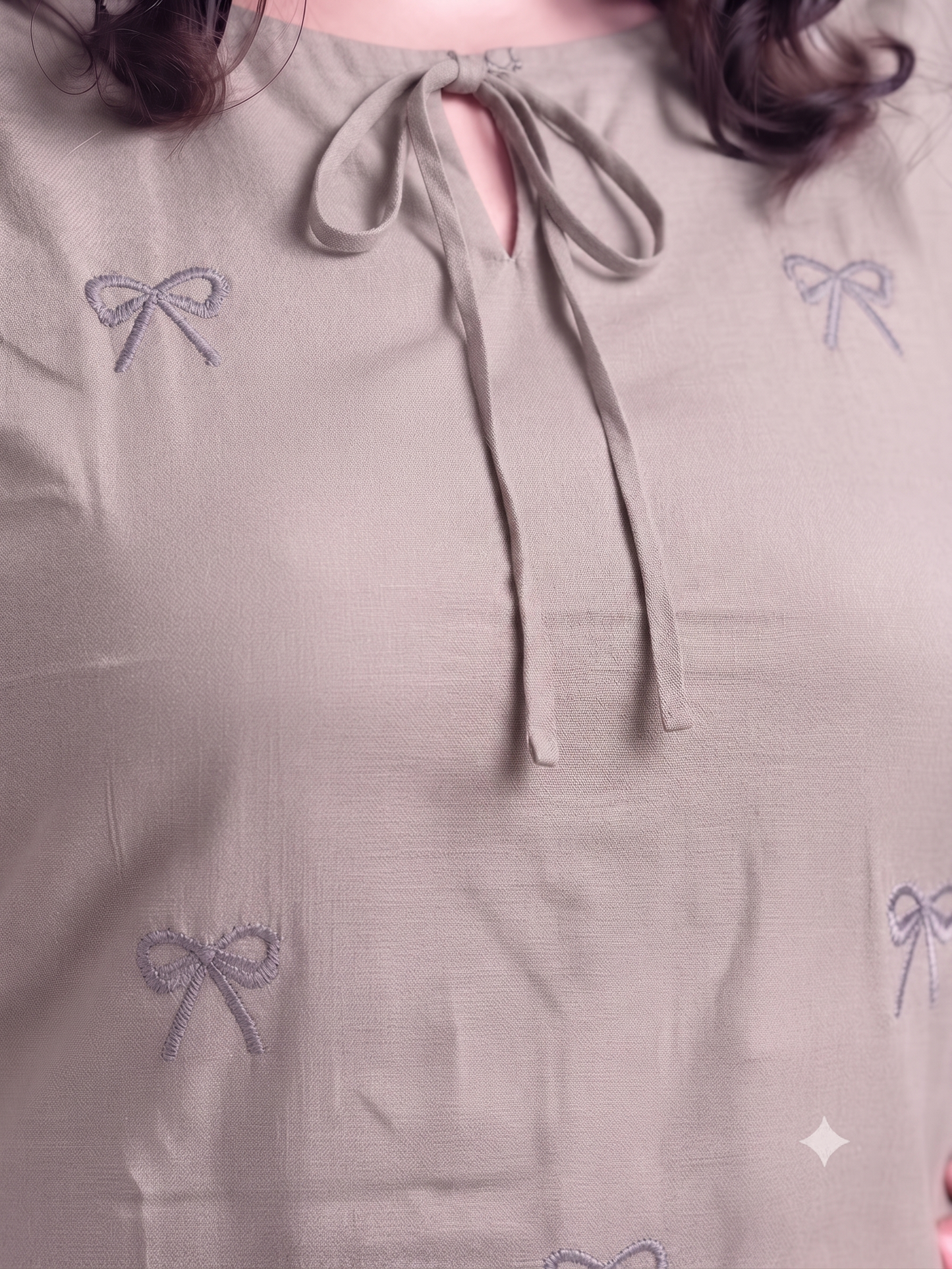 Everyday Comfort Embroidered Cotton Top
