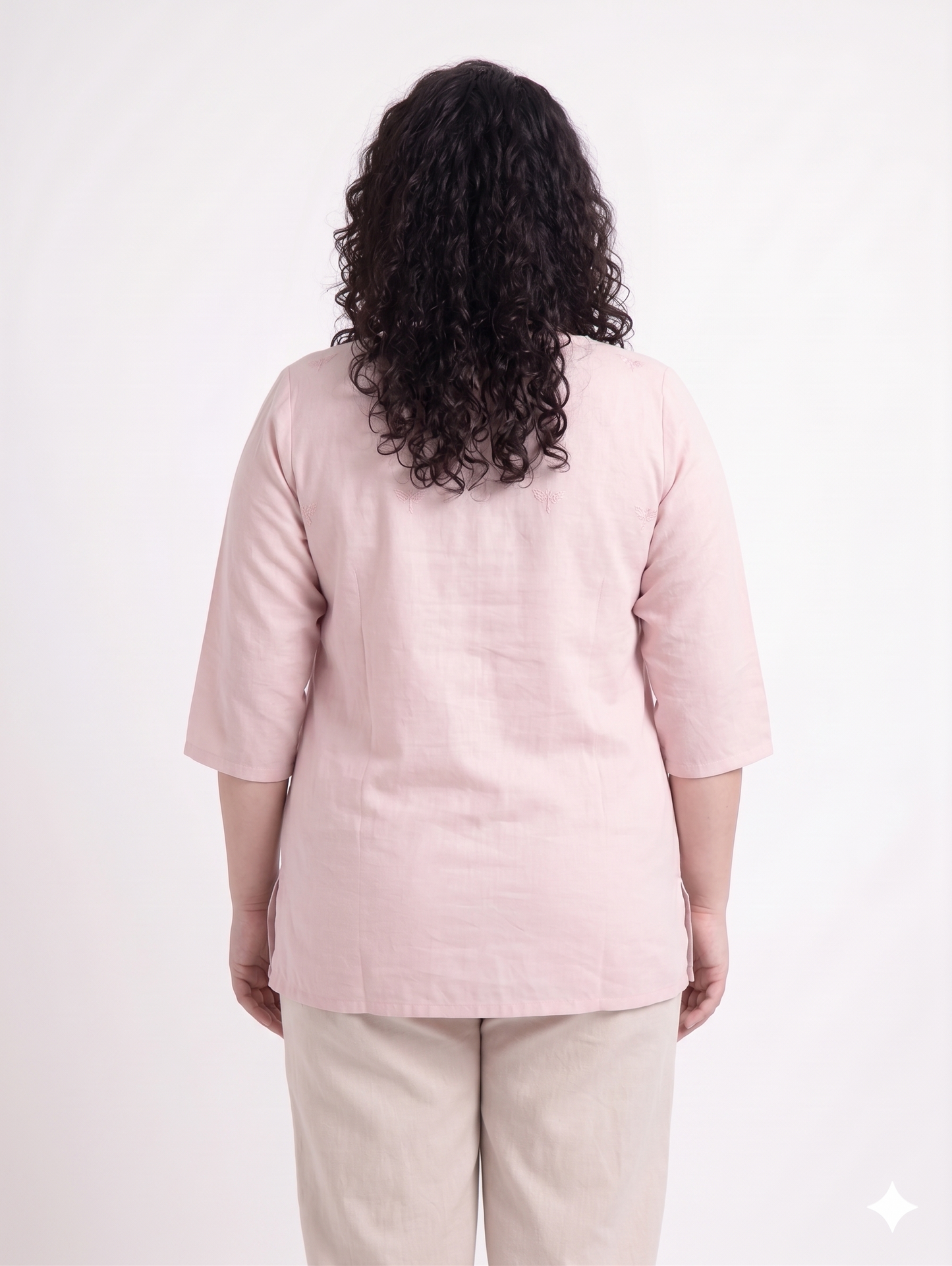 Everyday Comfort Embroidered Cotton Top