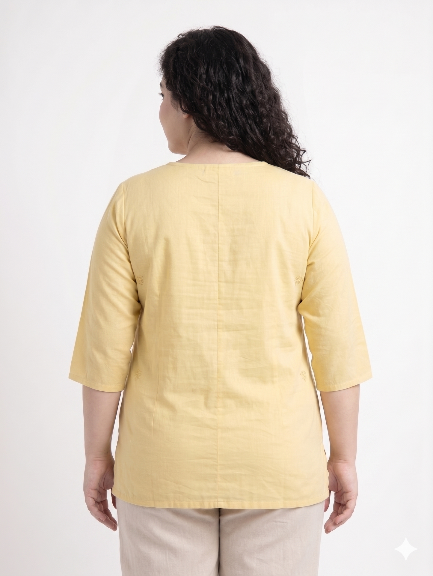 Everyday Comfort Embroidered Cotton Top