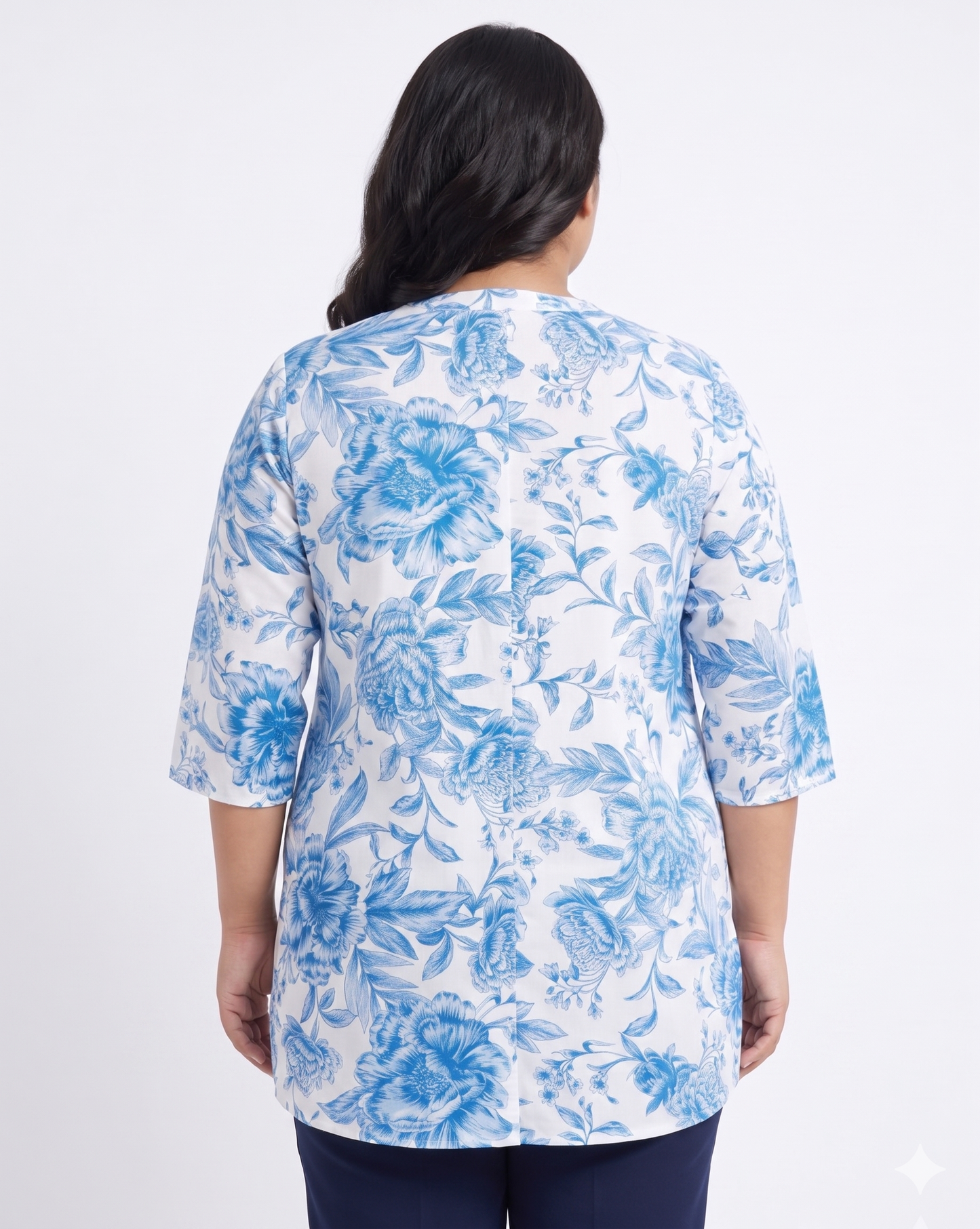 Indigo print Casual Top
