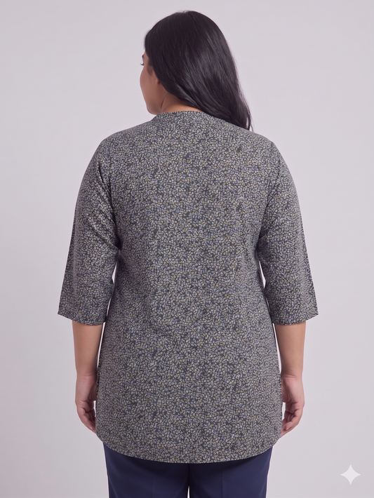 Navy Dead Sea Casual Top