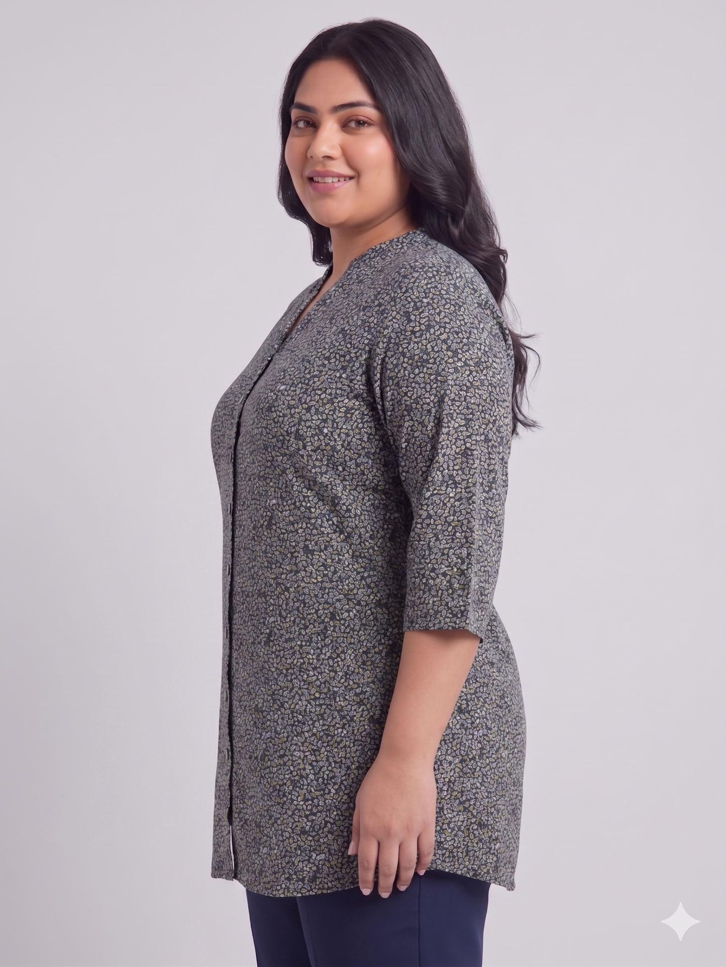 Navy Dead Sea Casual Top