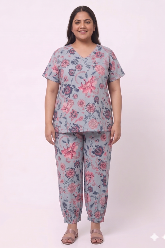 Sky Print Co-ord Set for Women
