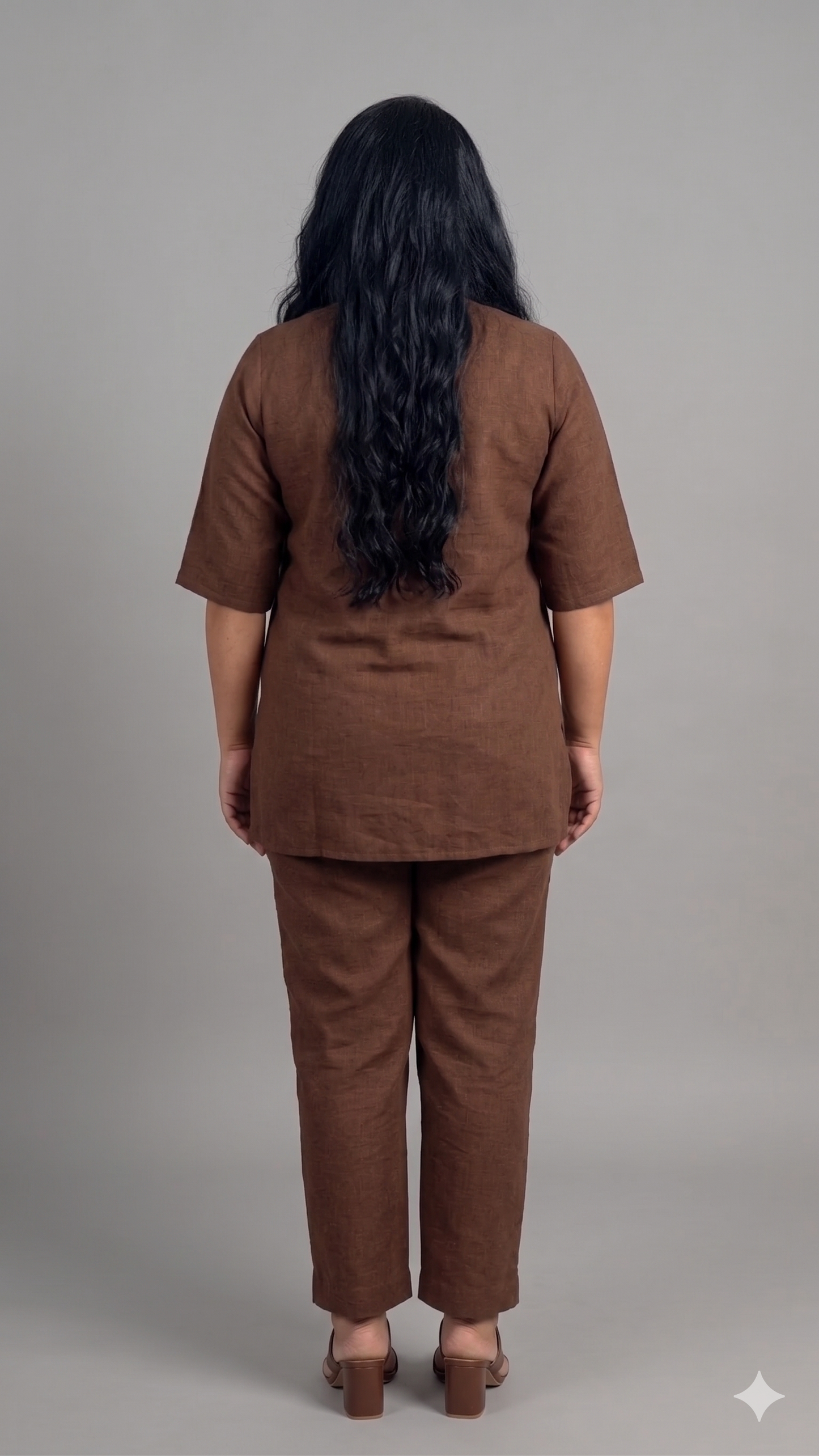 Premium Linen Embroidered Tunic & Trouser Set
