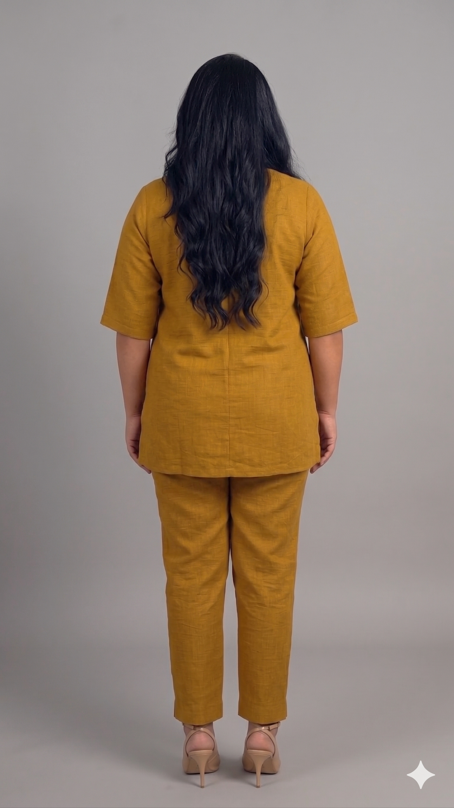Premium Linen Embroidered Tunic & Trouser Set