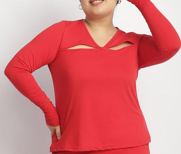 Noir Line Cutout Top