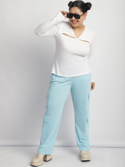 Noir Line Cutout Top